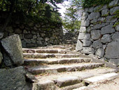 松坂城跡　本丸階段